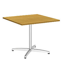 Bush Business Furniture Conference Table Kit, Square, Metal X Base, 36 inch;W, Modern Cherry