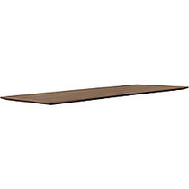Lorell Electric Height-Adjustable Walnut Knife Edge Tabletop - Rectangle Top - 48 inch; Table Top Width x 24 inch; Table Top Depth x 1 inch; Table Top Thickness - 1 inch; Height x 47.25 inch; Width x 23.63 inch; Depth - Assembly Required