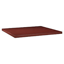 Lorell Modular Mahogany Conference Table Adder Section - Square Top - 47.25 inch; Table Top Width x 47.25 inch; Table Top Depth x 2 inch; Table Top Thickness - Assembly Required - Laminated, Mahogany, Melamine - Chipboard, Medium Density Fiberboard (