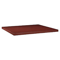 Lorell Modular Mahogany Conference Tabletop - Square Top - 47.25 inch; Table Top Length x 47.25 inch; Table Top Width x 2 inch; Table Top Thickness - Assembly Required - Laminated, Mahogany, Melamine - Chipboard, Medium Density Fiberboard (MDF)