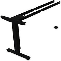 Lorell Sit/Stand Desk Black Third-leg Add-on Kit - 275 lb Weight Capacity x 24 inch; Width x 44 inch; Depth x 26.5 inch; Height - Black