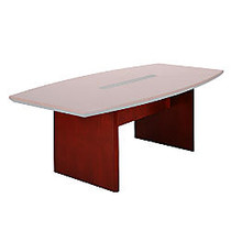 Mayline; Group Corsica Conference Table Base, For 72 inch; x 36 inch; Boat-Shaped Table Top, Sierra Cherry
