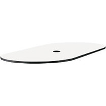 Safco Designer White Cha-Cha Table Oval Tabletop - Oval Top - 84 inch; Table Top Length x 42 inch; Table Top Width x 1 inch; Table Top Thickness - Assembly Required