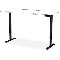 Safco Electric Hgt-Adjustable Teaming Table Base - 49 inch; Height x 74 inch; Width x 27.50 inch; Depth - Assembly Required