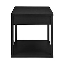 Altra End Table With Drawer, Square, Black