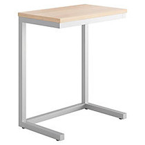 basyx; by HON; Occasional Cantilever Table, 20 3/4 inch;H x 17 1/2 inch;W x 9 13/16 inch;D, Wheat