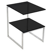 Lumisource 6G Side Table, 21 1/4 inch;H x 16 inch;W x 18 3/4 inch;D, Silver