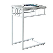 Monarch Specialties Accent Table, Rectangle, 24 inch;H x 18 inch;W x 12 inch;D, White