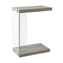 Monarch Specialties Accent Table, Rectangle, 24 inch;H x 19 inch;W x 11 inch;D, Dark Taupe