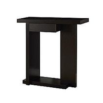 Monarch Specialties Hall Console Table, 1 Drawer, 33 inch;H x 32 inch;W x 12 inch;D, Cappuccino