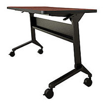 Mayline; Flip-N-Go; Training Table, 29 inch;H x 72 inch;W x 24 inch;D, Regal Mahogany/Black
