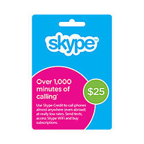 Skype Prepaid eCard 25USD , Download Version