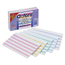 Oxford; Color Bar Ruled Index Cards, 4 inch; x 6 inch;, Pack Of 100