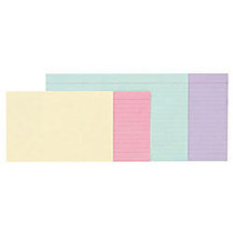 Oxford; Color Index Cards, Ruled, 3 inch; x 5 inch;, Canary, Pack Of 100