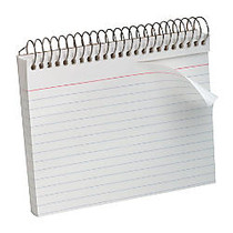 Oxford; Spiral-Bound Index Cards, Ruled, 4 inch; x 6 inch;, White, Pack Of 50