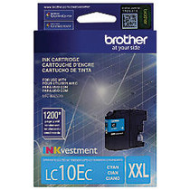 Brother; LC10EC High-Yield Cyan Ink Cartridge