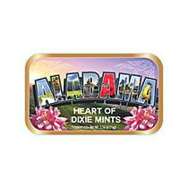 AmuseMints; Destination Mint Candy, Alabama Letters Flower, 0.56 Oz, Pack Of 24