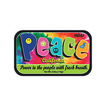 AmuseMints; Destination Mint Candy, California Peace, 0.56 Oz, Pack Of 24