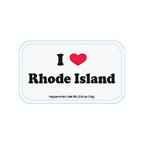 AmuseMints; Destination Mint Candy, I Heart Rhode Island, 0.56 Oz, Pack Of 24