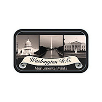 AmuseMints; Destination Mint Candy, Washington DC Monumental Scroll, 0.56 Oz, Pack Of 24