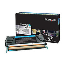 Lexmark&trade; C746A1CG Cyan Toner Cartridge