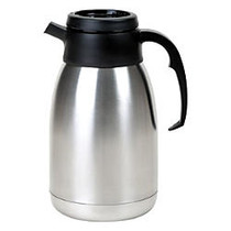 Service Ideas 2-Liter SteelVac Coffee Server, Stainless Steel