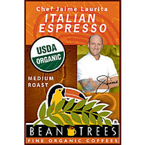 Beantrees Organic Chef Jaime Italian Espresso Whole Bean Coffee, 12 Oz