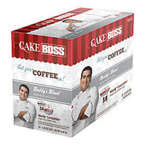 Cake Boss Coffee K-Cup; Pods, Buddy's Blend, 6.98 Oz, Box Of 18