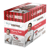 Cake Boss Coffee K-Cup; Pods, Raspberry Truffle, 6.98 Oz, Box Of 18