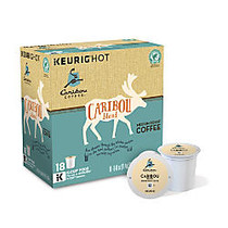 Caribou Coffee; Pods Caribou Blend Coffee K-Cup; Pods, 0.40 Oz, Box Of 18