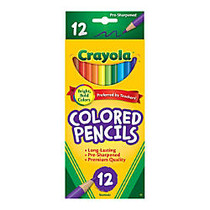 Crayola; Color Pencils, Set Of 12 Colors