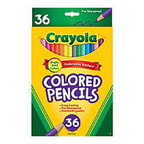 Crayola; Color Pencils, Set Of 36 Colors