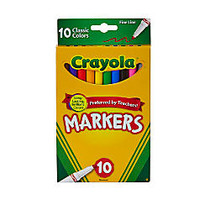 Crayola; Fine Line Markers, Assorted Classic Classpack;, Pack Of 10