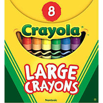 Crayola; Large Crayon Set, Assorted Colors, Box Of 8
