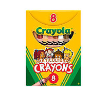 Crayola; Multicultural Standard Crayons, Assorted Specialty Colors, Box Of 8