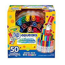 Crayola; Pip-Squeaks Markers With Tower Storage Case, Assorted Colors, Pack Of 50