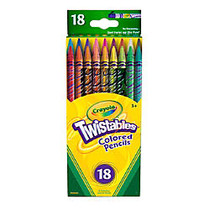 Crayola; Twistables; Color Pencils, Assorted Colors, Set Of 18