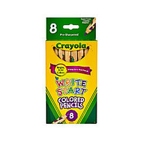 Crayola; Write Start; Color Pencils, Set Of 8 Colors