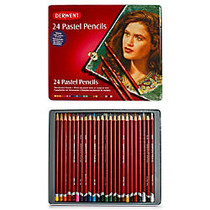 Derwent Pastel Pencil Set, Assorted Colors, Set Of 24