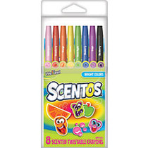 Scentos Twistable Scented Crayons, Assorted Colors, Pack Of 8