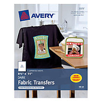 Avery; Personal Creations Dark T-Shirt Transfers, Pack Of 5