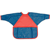 Children's Factory Washable Smocks, Small, Red/Blue, Pack Of 3