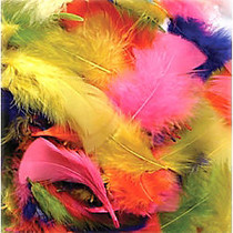Creativity Street Chenille Kraft Bright Hues Feathers, Assorted Colors, 1 Oz