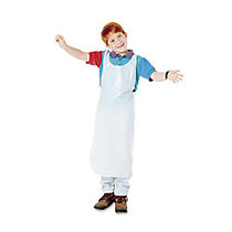 Baumgarten's; Children's Disposable Aprons, White, 16 inch; x 36 inch;, Pack Of 100