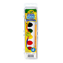 Crayola; Washable Watercolor Set With Brush, Assorted Colors