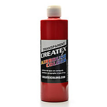 Createx Airbrush Colors, Transparent, 16 Oz, Brite Red