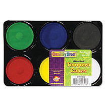 Creativity Street Tempera Cakes, 1 Pint, Assorted Colors, Pack Of 6