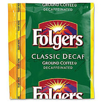 Folgers; Classic Roast Decaffeinated Coffee Packs, 1.5 Oz Bag Of 42