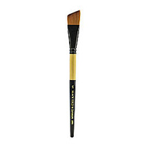 Dynasty Short-Handled Paint Brush, 3/4 inch;, Angular Bristle, Synthetic, Multicolor