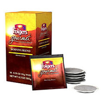 Folgers; Gourmet Selections Single-Serve Coffee Pods, Morning Blend, 6.3 Oz, Box Of 18